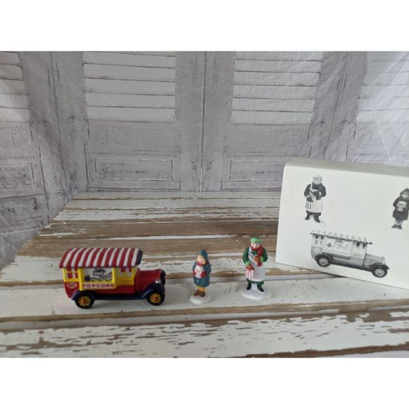 Dept 56 59587 popcorn vendor heritage village truc